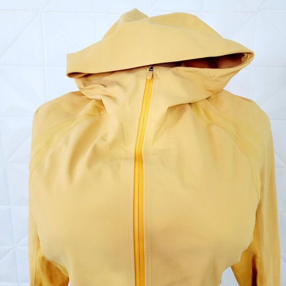 Lululemon Women's Wheat Yellow Cross Chill Full-Zip Performance Jacket Size 6 - Picture 3 of 9